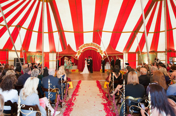 boda, tematica, circo, especial, ceremonia, ideas, decoracion