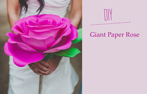 DIY Flores gigantes de papel – Deseos de Boda